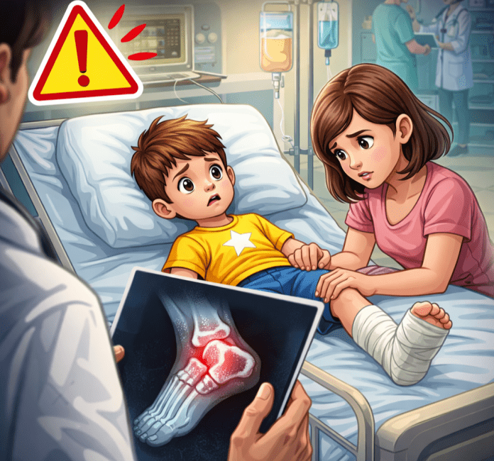 fraktura stopala dete