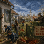 Černobilj: proleće koje je mirisalo na život, a donelo strah Deca u dvorištu u Staroj Pazovi tokom proleća 1986. godine, dok odrasli upozoravaju da se ne bere voće i da se ostaje u kući nakon Černobiljske katastrofe.