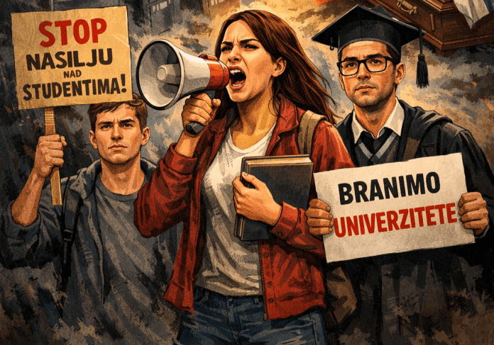 Akademska zajednica u Srbiji oštro reagovala na izjave predstavnika vlasti koje, kako navode, podstiču nasilje nad studentima i ugrožavaju državne univerzitete.