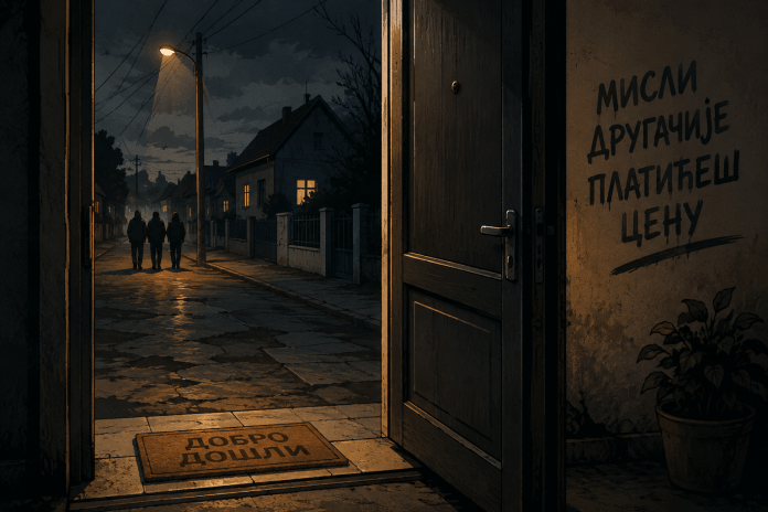 priče o pritiscima, zastrašivanju i urušavanju poverenja u bezbednost i normalnost svakodnevice.