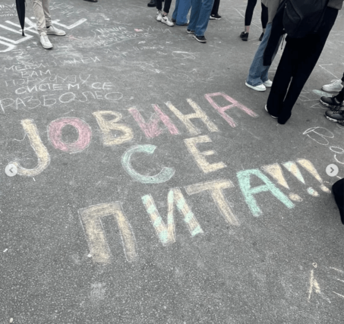 Jovina gimnazija protest
