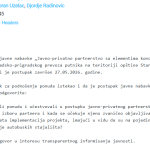 Stara Pazova: Ko je izabran za javno-privatno partnerstvo za gradski prevoz?